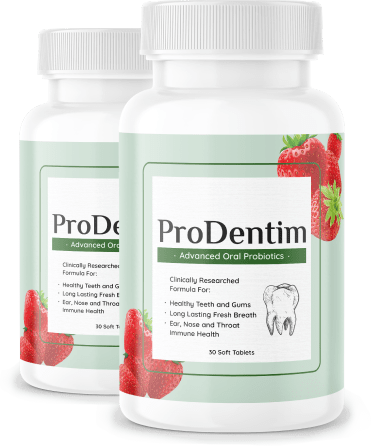 Two bottles of ProDentim oral probiotic tablets